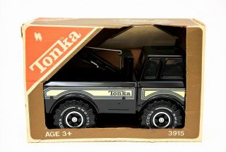 Rare Vintage Tonka 3915 Mighty Wrecker Tow Truck Black Version Canadian