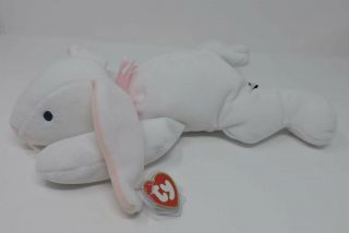 Ty Pillow Pals Clover Bunny Plush 14 " White Soft Toy Stuffed Animal Rabbit