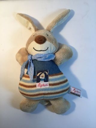 Sigikid Stuffed Plush Bunny Rabbit Musical Toy Pull String Designed In Germany