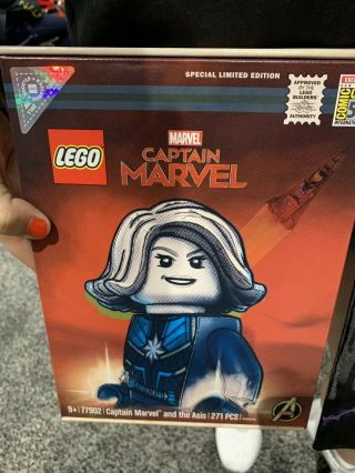 Sdcc 2019 Excl Captain Marvel Lego Set Limited 1500 Numbered W Bag