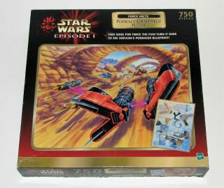 Star Wars Episode 1 Podrace Challenge 2 Sided Jigsaw Puzzle By Hasbro (750 Piece