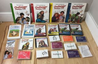 Challenger Phonics Fun Learn To Read Kit Dvd’s Practice Cards Activity Books