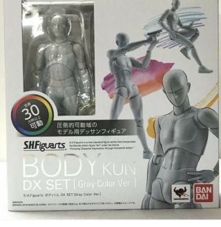 S.  H.  Figuarts | Bandai | Body - Kun Action Pvc Figure Dx - Set Gray Color Ver