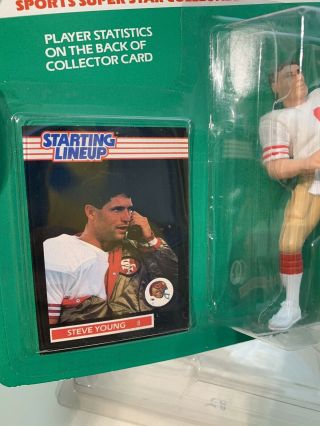 Kenner 1989 ROOKIE STARTING LINEUP - SLU - NFL STEVE YOUNG SAN FRANCISCO 49ERS 4