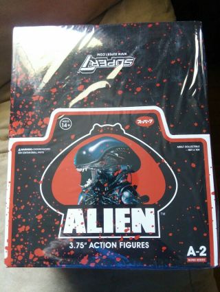 Super7 Reaction Alien Aliens Series A - 2 Case Of 12 3 3/4 " Inch Action Figures