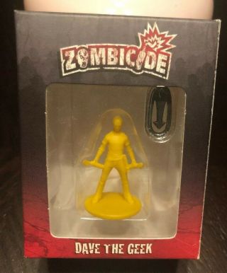 Zombicide Cool Mini Or Not Boardgame Promo 3 Figure - Dave,  The Geek Gug0004