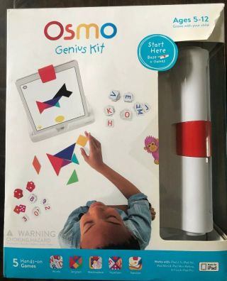 Osmo Genius Kit Learning Games For Ipad Numbers Words,  Coding Awbie Complete