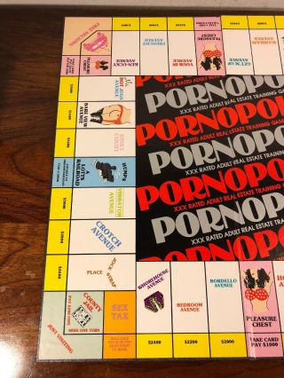 1984 Spencer Gifts Pornopoly Monopoly Board Game Never Played XXX Adult 5