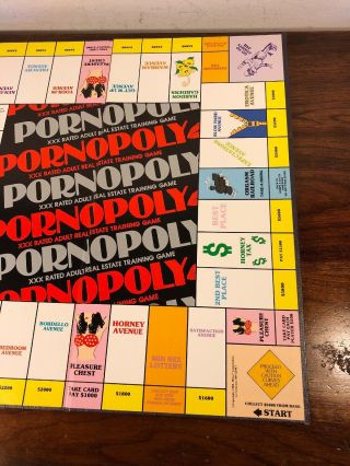 1984 Spencer Gifts Pornopoly Monopoly Board Game Never Played XXX Adult 6