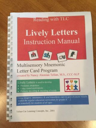 Reading with TLC Lively Letters Assorted Materials 6