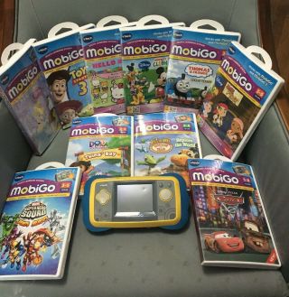 Vtech Mobigo 2 Touch Screen Game System,  10 Game Cartridges,  Ages 3 - 8