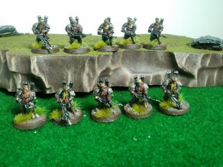 Lotr Forgeworld Iron Hills Dwarves With Crossbows 10 Painted Figures