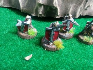 Lotr Forgeworld Iron Hills Dwarves with spears and shields 14 painted figures g2 3