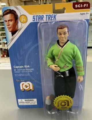 Marty Abrams Presents Mego Star Trek Captain Kirk 8 " Action Figure Case Fresh