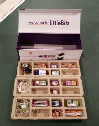 littleBits Electronics Deluxe Kit,  18 Bits,  Complete w/Instructions 2