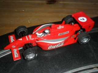 Scalextric Rare Vintage Coca Cola Indy / F1 / Formula 1 Car 7 & Fast