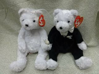 Ty Beanie Babies - Bride And Groom 2002 - Ships