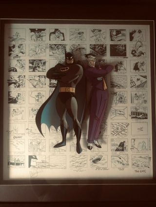 Batman The Animated Series Batman/joker Storyboard Signedby Mark Hamill 99/5000