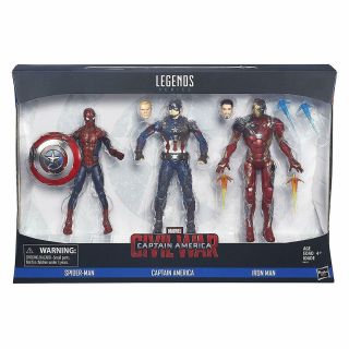 Marvel Legends Civil War 3 - Pack Box Set Hasbro Action Figures &