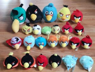 24 Angry Birds Finger Puppets And Plush Toys