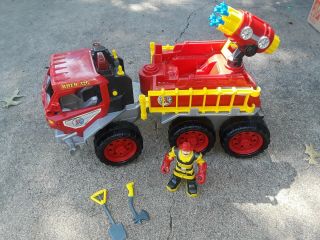 Fisher - Price Hero World Rescue Heroes Fire Truck Rhfd 326 With Billy Blazes