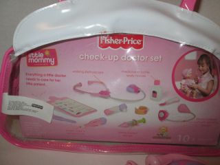 Fisher Price Little Mommy Check - Up Set Baby Doll Doctor Nurse Medical Bag Kit 2