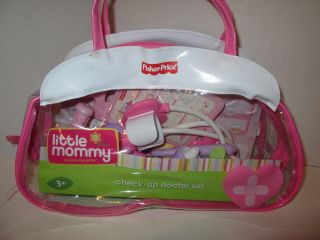 Fisher Price Little Mommy Check - Up Set Baby Doll Doctor Nurse Medical Bag Kit 4