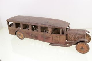 Vintage Steelcraft Inter City Little Jim Pressed Steel Bus Toy