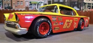 Custom Built 1:25 Scale 1956 Chevy Short Track Stock Car with 454 C.  I.  V8. 4