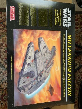 Fine Molds Star Wars 1/72 Millennium Falcon Model Kit.  Partially Assembled