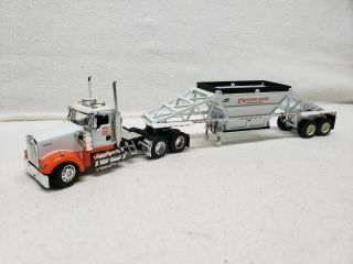 1/64 Dcp Kenworth W900 With Manac Bottom Dump Knife River Toy Truck