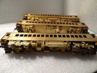 Brass,  S.  SOHO & Co.  HO gauge,  LIRR Babylon Express M.  U.  set,  1 motor,  2 trailer 3