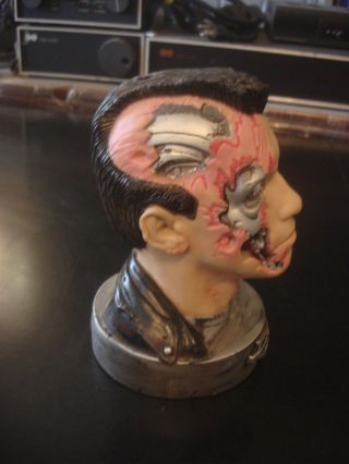 1999 Rare Collectible 3D Action Figure Terminator Bust Statue Sculpture Toy Lid 2