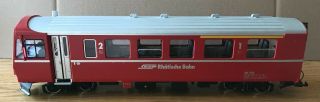 Lgb 31900 Rhb Red Control Car 1702 With Directional Lights