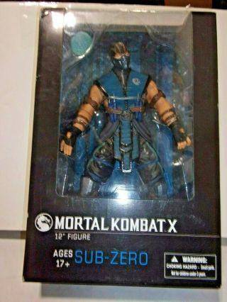 Mezco Mortal Kombat X Sub - Zero 12 Inch Action Figure Rare
