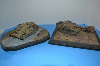 Pro Built 2 German Tank Dioramas 1/35 Scale