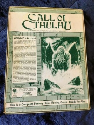 LOVECRAFT CALL of CTHULHU RPG Box Set,  Book Vintge 1986 3rd ed. 8