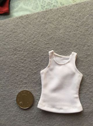 1/6 Scale White Women ' s vest For 12 