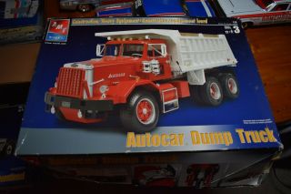 Amt 1/25 Autocar Dump Truck Model Kit Resin Tires May Be Modified Hd Exc Started