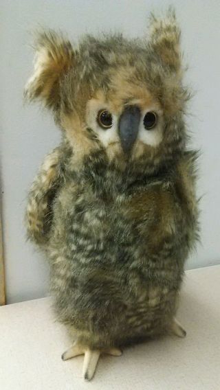 Hansa Stuffed Animal Plush Toy Lifelike Realistic Owl Bird Of Prey Gift