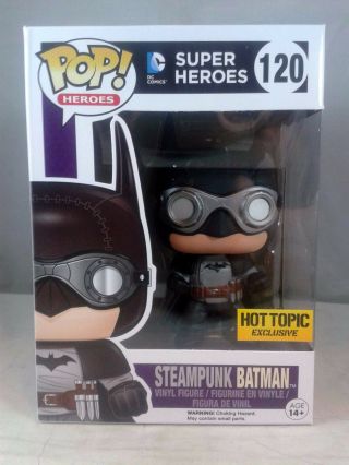 Funko Pop Heroes 120 Steampunk Batman Hot Topic Exclusive