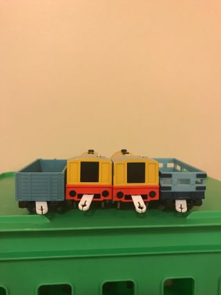 THOMAS Train Tomy Trackmaster Motorized Twins Bill and Ben With Trucks 8