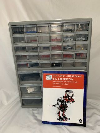 Lego Mindstorms Ev3 31313 Complete Set W/ Organizer & Laboratory Book Robotics