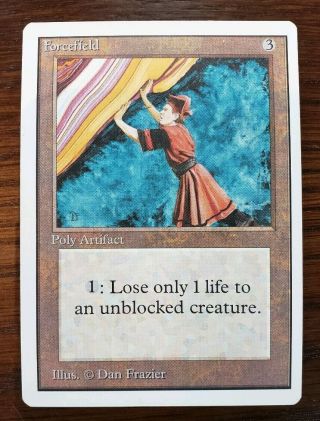 Vintage Magic | Mtg Unlimited Forcefield,  Nm/mint,  Old School,