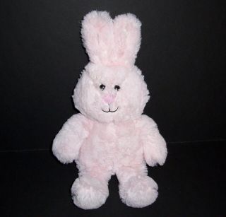 2015 Animal Adventure Easter Bunny Rabbit Pink Plush Stuffed Doll Toy 11.  5 "