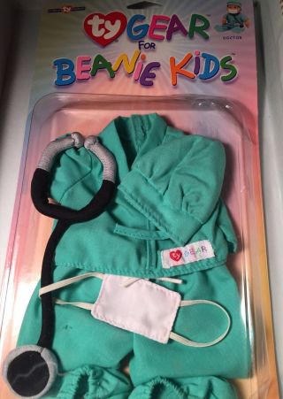Ty Beanie Gear - Doctor - Clothes/outfit For Ty Beanie Kids