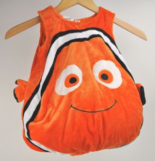 Disney Store Finding Nemo Plush Halloween Costume No Hat Clown Fish Sz 18 Mo