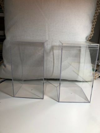 Clear Acrylic Storage Boxes For Beanie Babies.  Set Of 4.  (beanie Not)