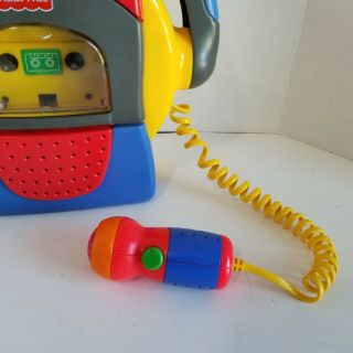 Fisher Price Tuff Stuff Kids Cassette Player Recorder with Microphone Blue Red 3