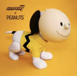 Super7 X Peanuts Snoopy W Charlie Brown Mask 16 " Vinyl Figure 2019 Sdcc In Hand